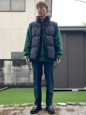 おたけさんの（GU | ジーユー）を使ったコーディネート