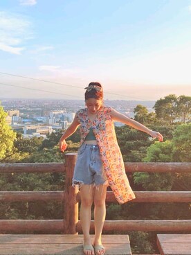 「NOのアイテム（トップス）」を使った、Esther🇹🇼さん（レディース・150cm）の夏コーディネート