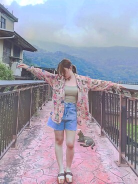 「NOのアイテム（トップス）」を使った、Esther🇹🇼さん（レディース・150cm）の秋コーディネート