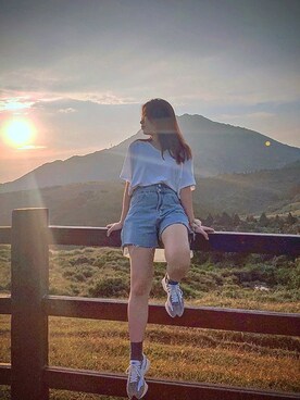 「NOのアイテム（トップス）」を使った、Esther🇹🇼さん（レディース・150cm）の秋コーディネート