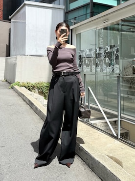 「アイテム（ニット/セーター）」を使った、あさのさん（レディース・160cm・30代）の夏コーディネート