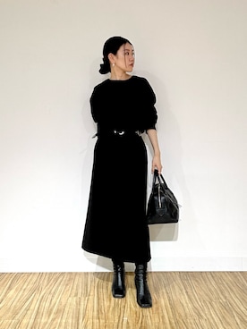 「アイテム（ワンピース）」を使った、あさのさん（レディース・160cm・30代）の秋コーディネート