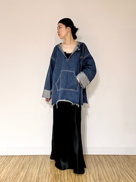 「アイテム（ピアス（両耳用））」を使った、あさのさん（レディース・160cm）の秋コーディネート
