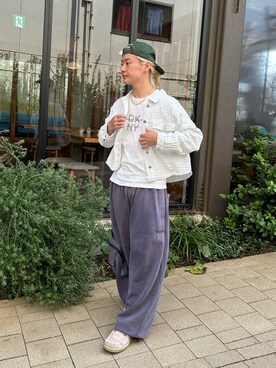 「スウエットパンツ」｜「アイテム（その他シューズ）」を使った、tsukasa さん（メンズ・165cm）の秋コーディネート
