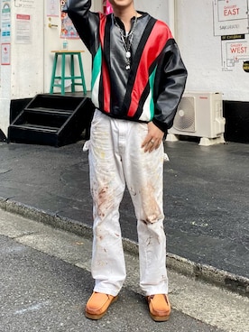 「Yves Saint Laurent（イヴサンローラン）のアイテム（トップス、ブラック系）」を使った、tsukasa さん（メンズ・165cm）の冬コーディネート