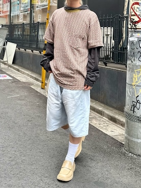 「STUSSY（ステューシー）のアイテム（Tシャツ/カットソー、その他）」を使った、tsukasa さん（メンズ・165cm）の夏コーディネート