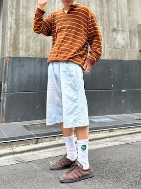 「AVIREX（アヴィレックス）のアイテム（パンツ）」を使った、tsukasa さん（メンズ・165cm）の春コーディネート