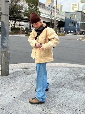 「アイテム（その他アウター）」を使った、tsukasa さん（メンズ・165cm）の秋コーディネート