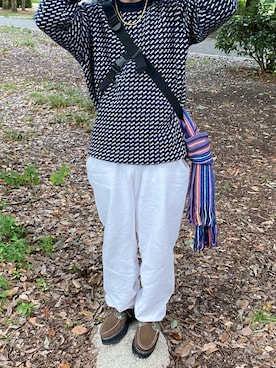 「LOS ANGELES APPAREL（ロサンゼルスアパレル）のLOS ANGELES APPAREL/ロサンゼルスアパレル 14oz Heavy Fleece Sweat pant  ワイド スウェットパンツ（スウェットパンツ、グレー系）」を使った、tsukasa さん（メンズ・165cm）の春コーディネート