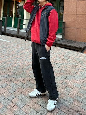 「adidas（アディダス）のSAMBA OG　B75806（スニーカー、ホワイト系）」を使った、tsukasa さん（メンズ・165cm）の春コーディネート