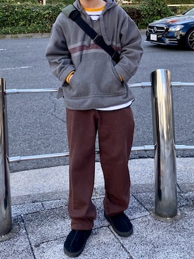 「no brand（ノーブランド）のアイテム」を使った、tsukasa さん（メンズ・165cm）の冬コーディネート