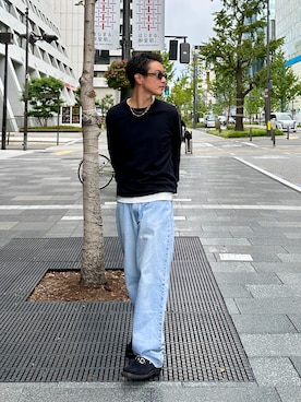 「FERRAGAMO（フェラガモ）のアイテム」を使った、tsukasa さん（メンズ・165cm）の秋コーディネート