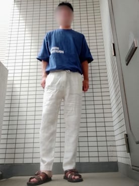 「AZUL by moussy（アズールバイマウジー）のアイテム」を使った、Leonさん（メンズ・177cm）の夏コーディネート