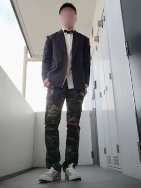 「EDWIN（エドウィン）のアイテム（シューズ）」を使った、Leonさん（メンズ・177cm）の秋コーディネート
