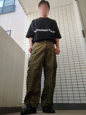 「AZUL by moussy（アズールバイマウジー）のアイテム」を使った、Leonさん（メンズ・177cm）の夏コーディネート