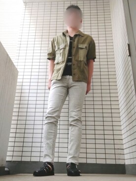 「Request（リクエスト）のアイテム」を使った、Leonさん（メンズ・177cm）の夏コーディネート