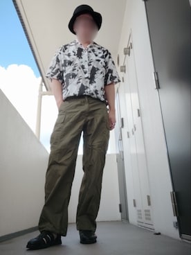 「UNION STATION（ユニオンステーション）のアイテム（シャツ/ブラウス）」を使った、Leonさん（メンズ・177cm）の夏コーディネート