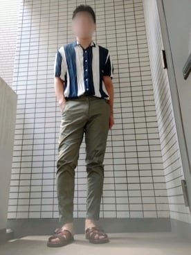 「AZUL by moussy（アズールバイマウジー）のアイテム」を使った、Leonさん（メンズ・177cm）の夏コーディネート