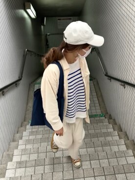 「OVoVO（オーヴォ）のアイテム」を使った、chappyさん（レディース・160cm）の秋コーディネート