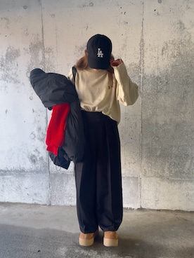 「GeeRA（ジーラ）のアイテム」を使った、chappyさん（レディース・160cm）の冬コーディネート