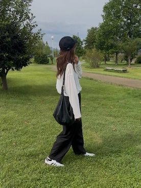 「アイテム（帽子）」を使った、chappyさん（レディース・160cm）の秋コーディネート
