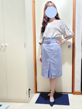 「AGOSTO（アゴスト）のアイテム」を使った、みやのさん（レディース・160cm）の冬コーディネート