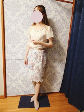 「アイテム（スカート）」を使った、みやのさん（レディース・160cm・30代）の秋コーディネート