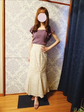 「アイテム（スカート）」を使った、みやのさん（レディース・160cm・30代）の秋コーディネート
