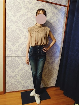 「アイテム（トップス）」を使った、みやのさん（レディース・160cm・30代）の秋コーディネート