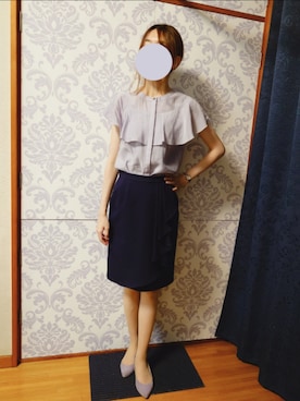 「アイテム（腕時計）」を使った、みやのさん（レディース・160cm）の秋コーディネート