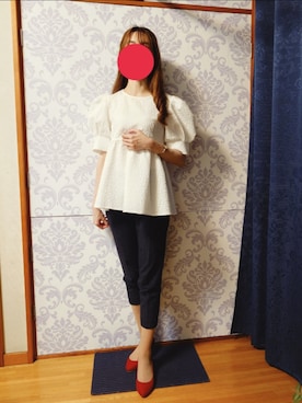 「アイテム（トップス）」を使った、みやのさん（レディース・160cm・30代）の秋コーディネート