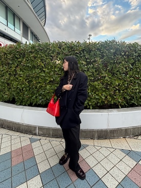 「TOD’S（トッズ）のアイテム」を使った、Hinaさん（レディース・156cm）の秋コーディネート