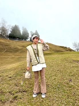 荳荳🌼さん（レディース・163cm）の春コーディネート