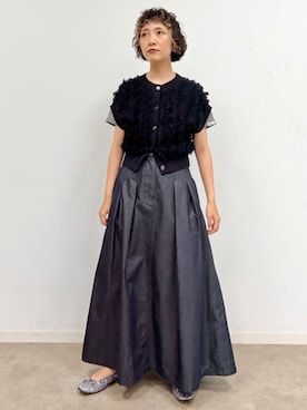 「アイテム（その他シューズ、ブルー系）」を使った、DRESSTERIORさん（レディース・158cm）の夏コーディネート