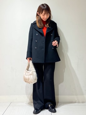 「アイテム（ピーコート）」を使った、DRESSTERIORさん（レディース・150cm）の秋コーディネート