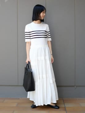 「DRESSTERIOR（ドレステリア）のアイテム（ワンピース/ドレス）」を使った、DRESSTERIORさん（骨格ナチュラル・レディース・155cm）の夏コーディネート