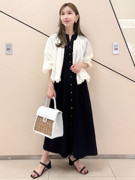 「アイテム（ブルゾン）」を使った、DRESSTERIORさん（レディース・160cm）の夏コーディネート