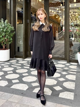 「アイテム（ワンピース/ドレス）」を使った、DRESSTERIORさん（レディース・160cm）の冬コーディネート