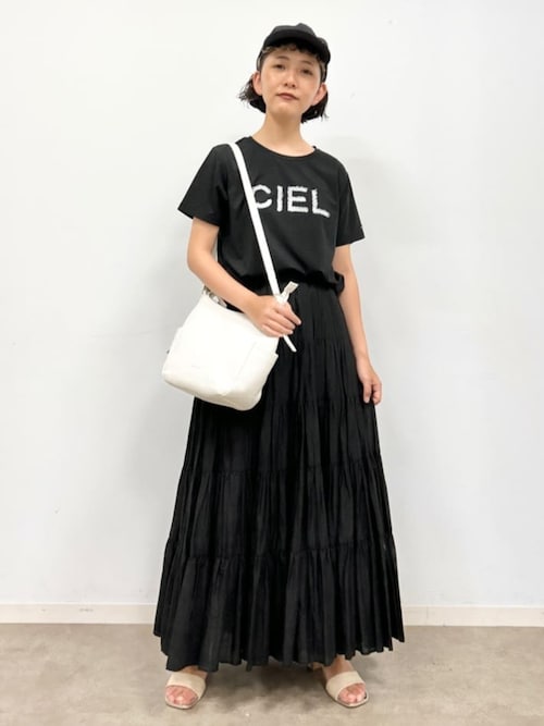 クリア天竺チュールCIELロゴTシャツ（Tシャツ/カットソー