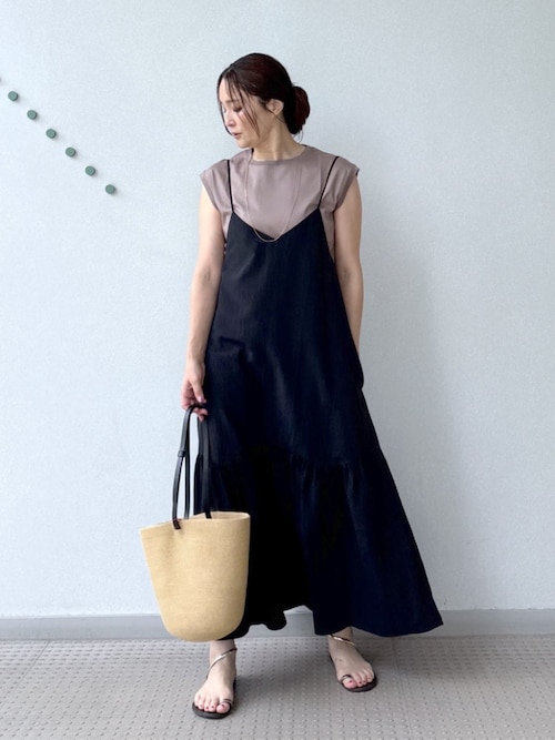 セール】【接触冷感/撥水】タフタキャミワンピース（ワンピース