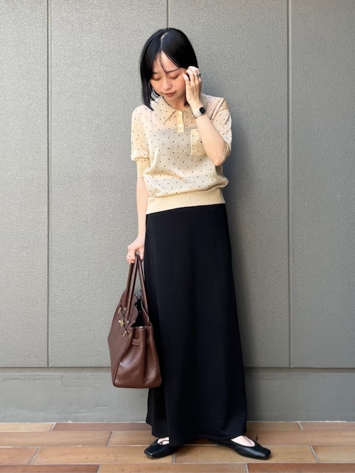 DRESSTERIOR ポロニット 36 ドレステリア 新品 セール】【大人百花春号掲載 モデル美香さん着用】ドットシアー