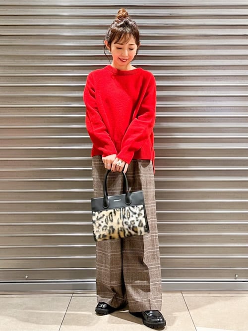 CLASSY.12月号掲載】フェイクファーコンビリサイクルレザートート