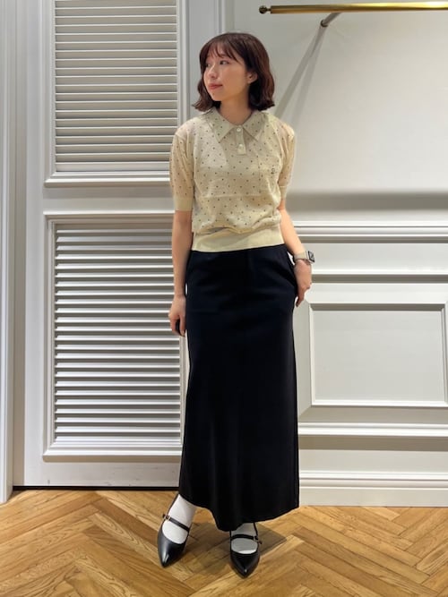 セール】【大人百花春号掲載 モデル美香さん着用】ドットシアー