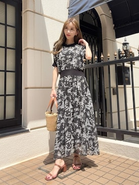 「DRESSTERIOR（ドレステリア）のアイテム（ワンピース/ドレス）」を使った、DRESSTERIORさん（骨格ナチュラル・レディース・160cm）の夏コーディネート