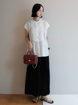 「DRESSTERIOR（ドレステリア）のアイテム（ワンピース/ドレス）」を使った、DRESSTERIORさん（骨格ナチュラル・レディース・155cm）の夏コーディネート