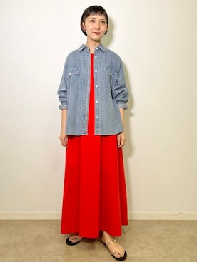 「DRESSTERIOR（ドレステリア）のアイテム（ワンピース/ドレス）」を使った、DRESSTERIORさん（骨格ナチュラル・レディース・158cm）の夏コーディネート