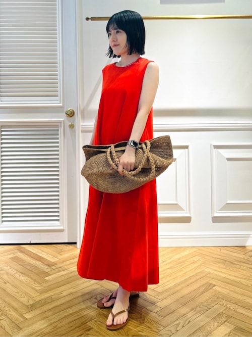 DRESSTERIOR ドレステリア 接触冷感アイスクリアコットンワンピース ポケットあり／接触冷感／抗菌防臭／消臭】アイスクリアコットン