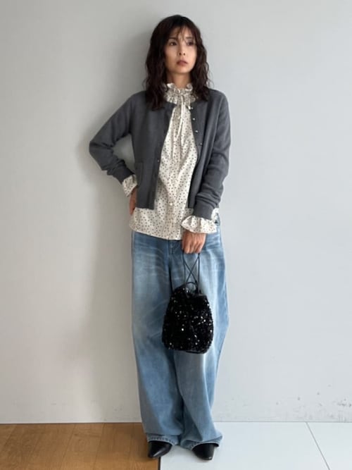 CLASSY.12月号掲載】スパンコール2WAY巾着バッグ（ショルダーバッグ