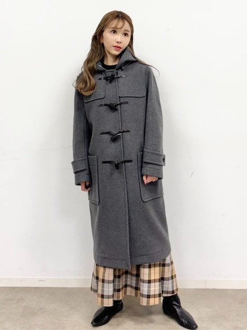 セール】Superfineリサイクルメルトンダッフルコート（ダッフルコート