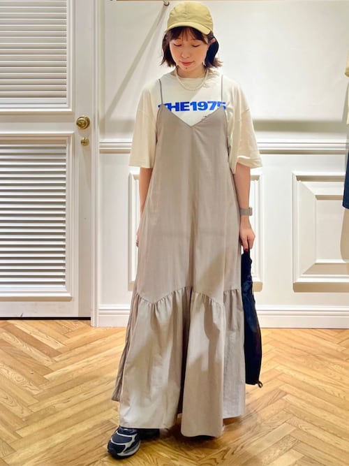 セール】【接触冷感/撥水】タフタキャミワンピース（ワンピース